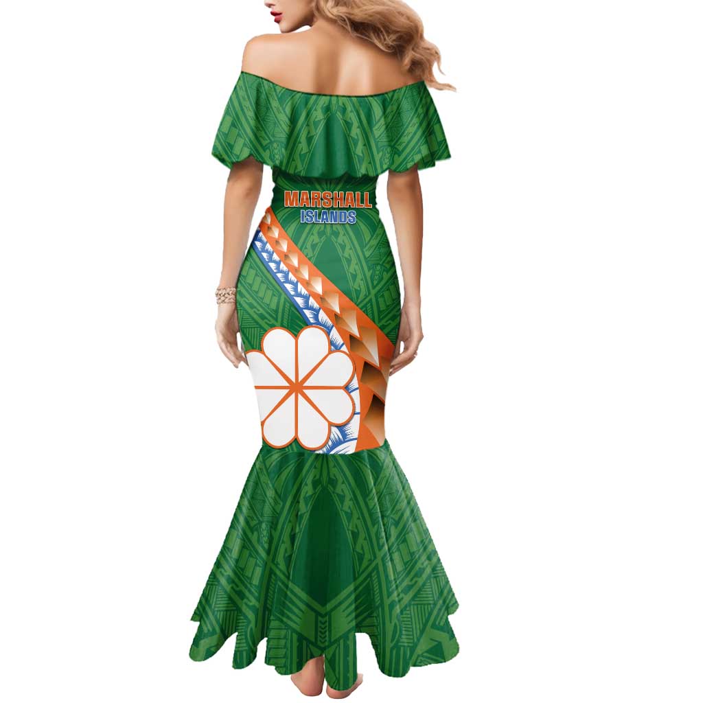 Personalised Marshall Islands Kwajalein Atoll Mermaid Dress Polynesian Tribal Tattoo