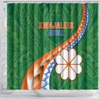 Marshall Islands Kwajalein Atoll Shower Curtain Polynesian Tribal Tattoo