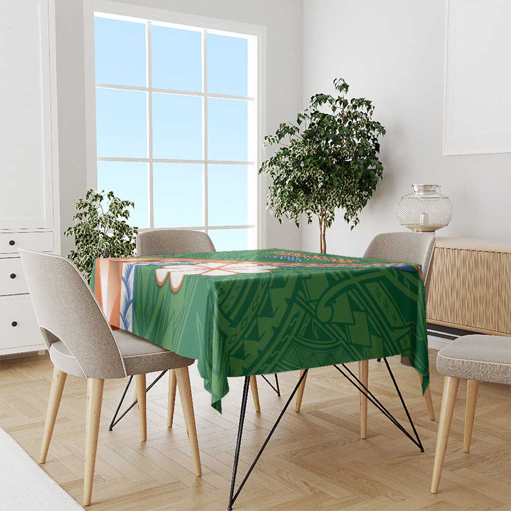 Marshall Islands Kwajalein Atoll Tablecloth Polynesian Tribal Tattoo