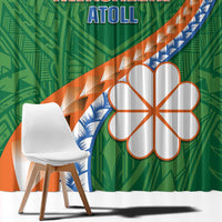 Marshall Islands Kwajalein Atoll Window Curtain Polynesian Tribal Tattoo
