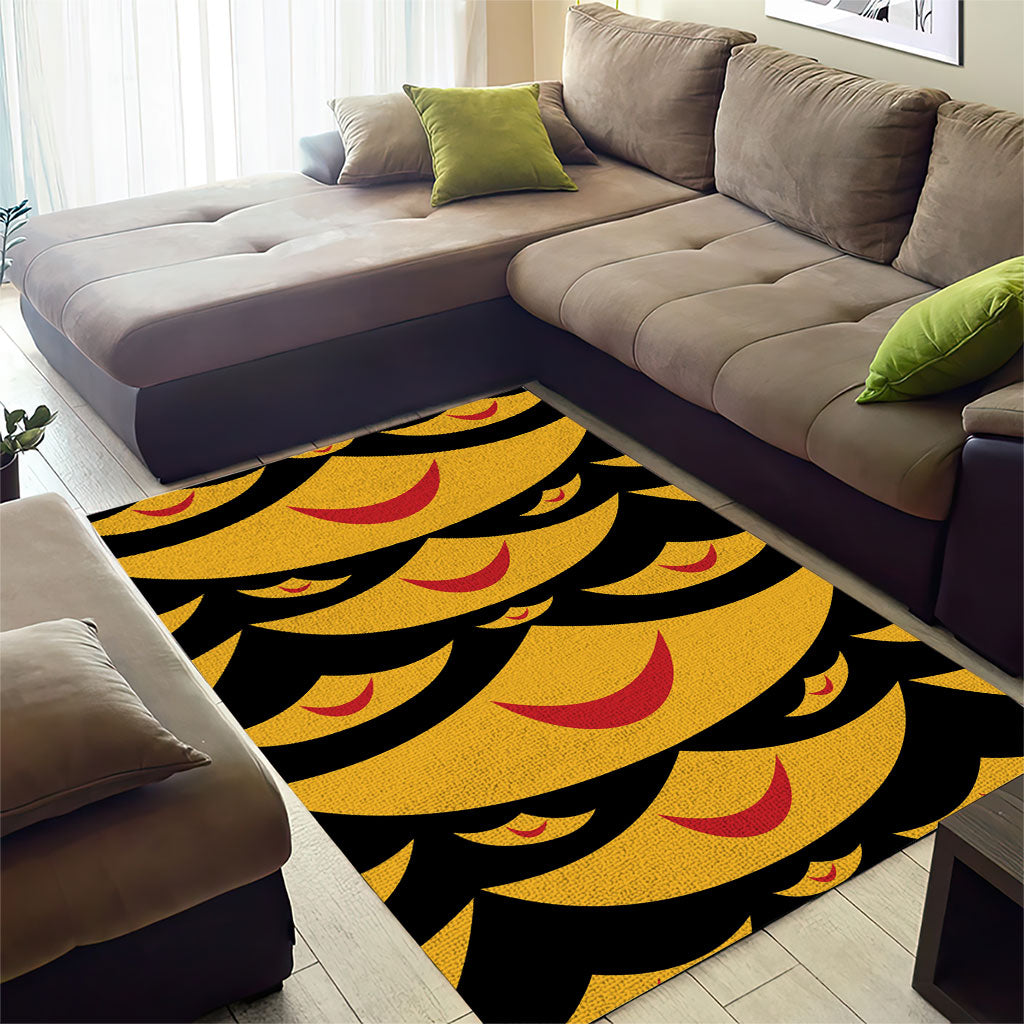 Hawaii Ahu Ula Inspired Area Rug Black Version LT05 - Polynesian Pride