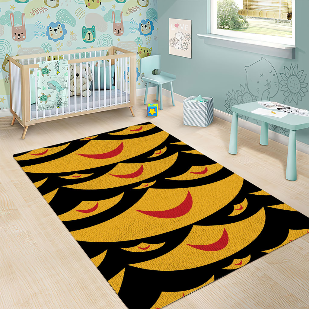 Hawaii Ahu Ula Inspired Area Rug Black Version LT05 - Polynesian Pride