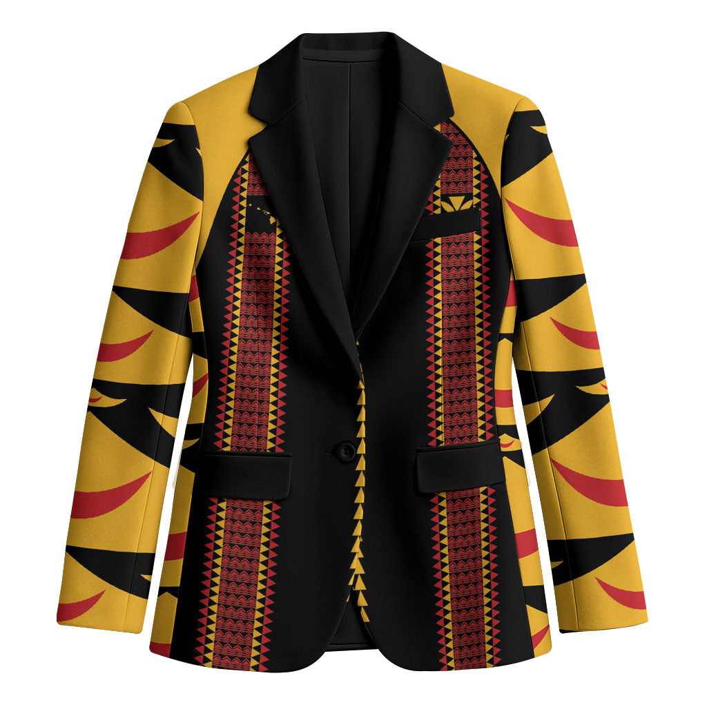 Hawaii Ahu Ula Inspired Blazer Black Version LT05 Unisex Black - Polynesian Pride