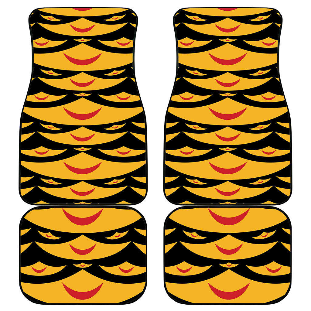 Hawaii Ahu Ula Inspired Car Mats Black Version LT05 - Polynesian Pride