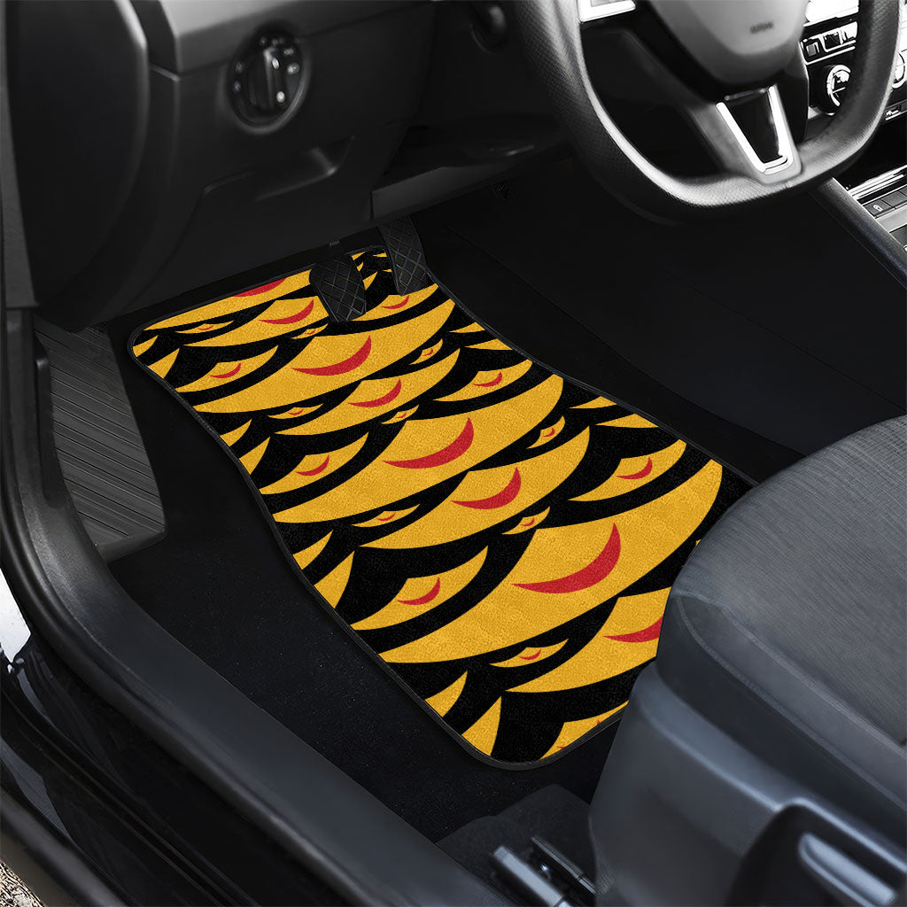 Hawaii Ahu Ula Inspired Car Mats Black Version LT05 - Polynesian Pride