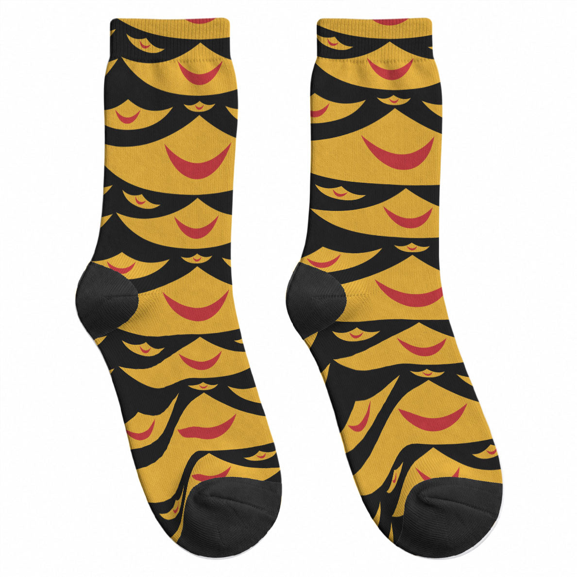 Hawaii Ahu Ula Inspired Crew Socks Black Version LT05 - Polynesian Pride