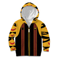 Hawaii Ahu Ula Inspired Kid Hoodie Black Version LT05 Zip Hoodie Black - Polynesian Pride