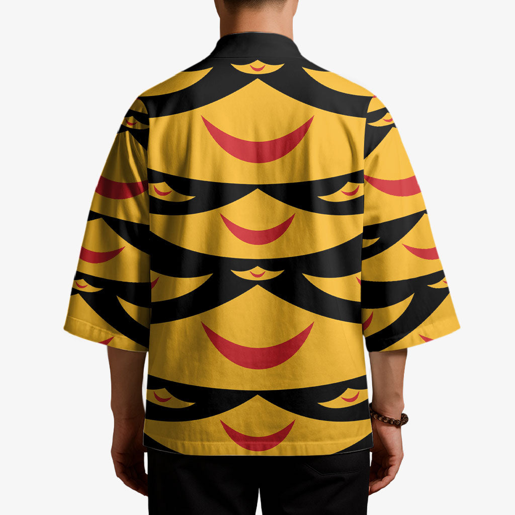 Hawaii Ahu Ula Inspired Kimono Black Version LT05 - Polynesian Pride