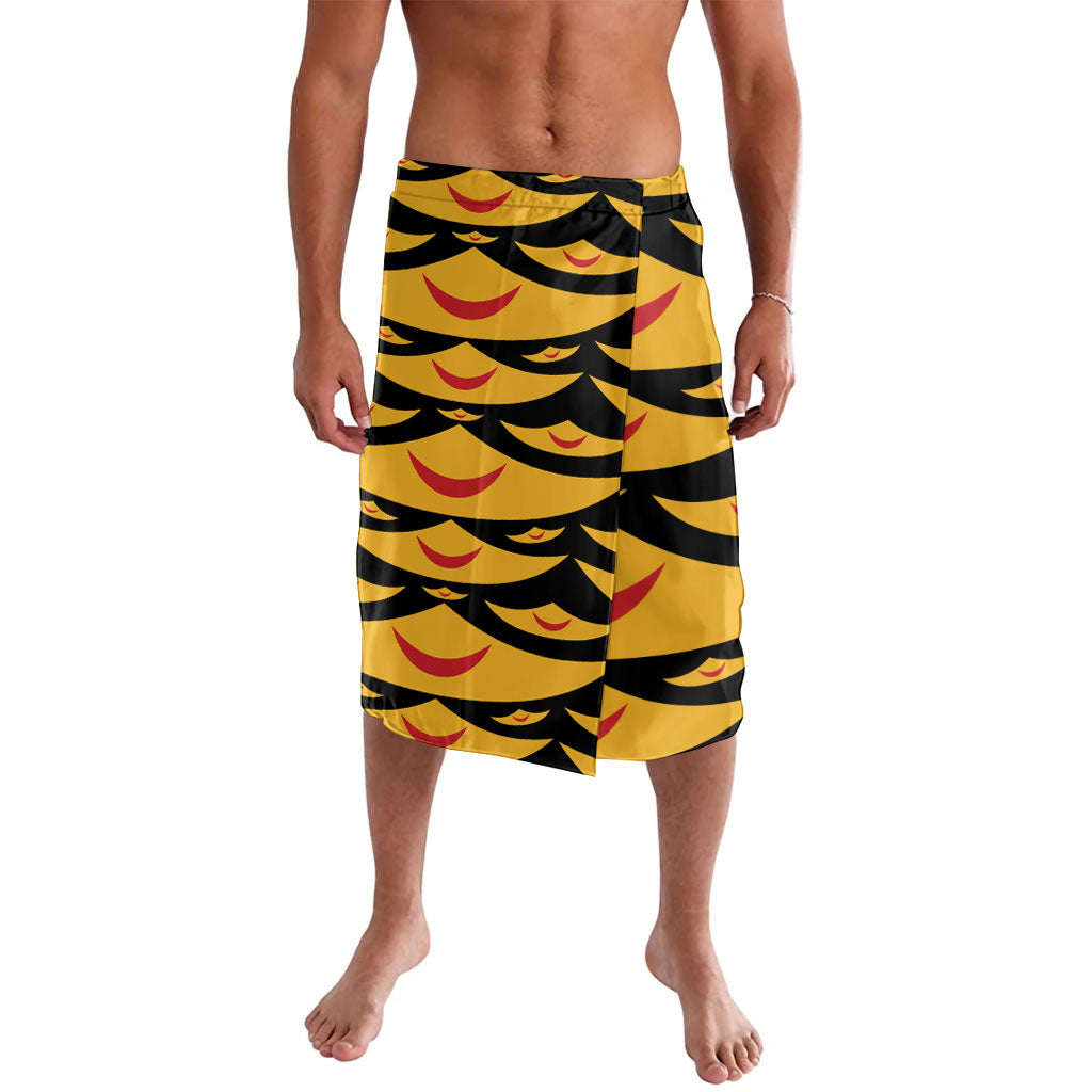 Hawaii Ahu Ula Inspired Lavalava Black Version LT05 Black - Polynesian Pride