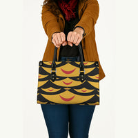 Hawaii Ahu Ula Inspired Leather Bag Black Version LT05 - Polynesian Pride
