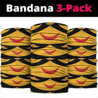 Hawaii Ahu Ula Inspired Neck Gaiter Black Version LT05 package One Size: 25*50cm Black - Polynesian Pride