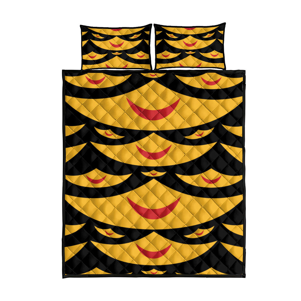 Hawaii Ahu Ula Inspired Quilt Bed Set Black Version LT05 - Polynesian Pride