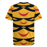 Hawaii Ahu Ula Inspired Rugby Jersey Black Version LT05 - Polynesian Pride