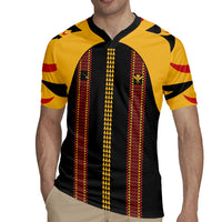 Hawaii Ahu Ula Inspired Rugby Jersey Black Version LT05 - Polynesian Pride
