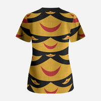 Hawaii Ahu Ula Inspired Scrub Top Black Version LT05 - Polynesian Pride