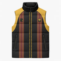 Hawaii Ahu Ula Inspired Sleeveless Puffer Jacket Black Version LT05 Unisex Black - Polynesian Pride