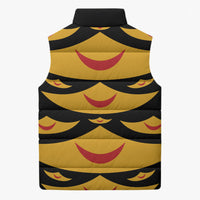 Hawaii Ahu Ula Inspired Sleeveless Puffer Jacket Black Version LT05 - Polynesian Pride