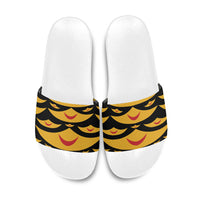 Hawaii Ahu Ula Inspired Slide Sandals Black Version LT05 Black - Polynesian Pride