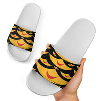 Hawaii Ahu Ula Inspired Slide Sandals Black Version LT05 - Polynesian Pride