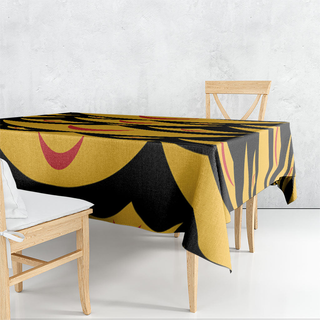 Hawaii Ahu Ula Inspired Tablecloth Black Version LT05 - Polynesian Pride