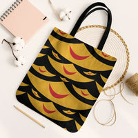 Hawaii Ahu Ula Inspired Tote Bag Black Version LT05 Black Strap One Size Black - Polynesian Pride