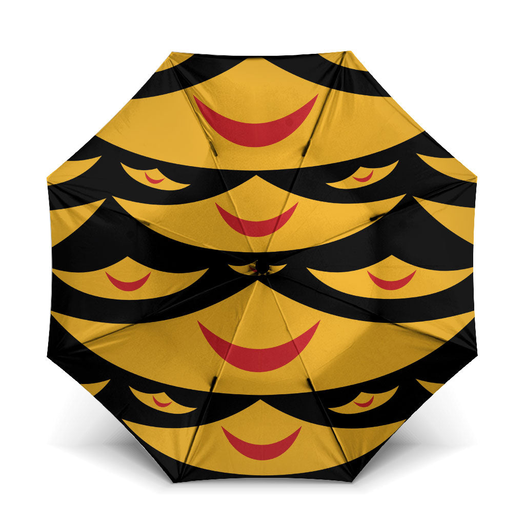 Hawaii Ahu Ula Inspired Umbrella Black Version LT05 One Size Folded 11.42 inch Opened Diameter 37.4 inch Black - Polynesian Pride
