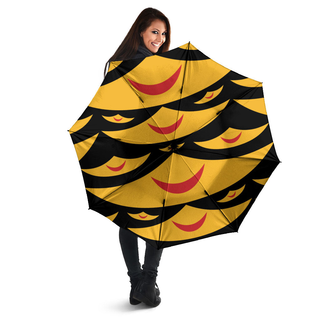 Hawaii Ahu Ula Inspired Umbrella Black Version LT05 - Polynesian Pride