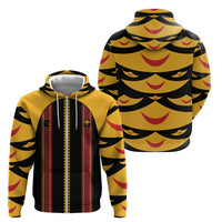 Hawaii Ahu Ula Inspired Zip Hoodie Black Version LT05 - Polynesian Pride