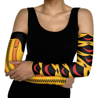 Hawaii Ahu Ula Inspired Arm Sleeves Yellow Version LT05 - Polynesian Pride