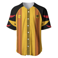 Hawaii Ahu Ula Inspired Baseball Jersey Yellow Version LT05 Yellow - Polynesian Pride