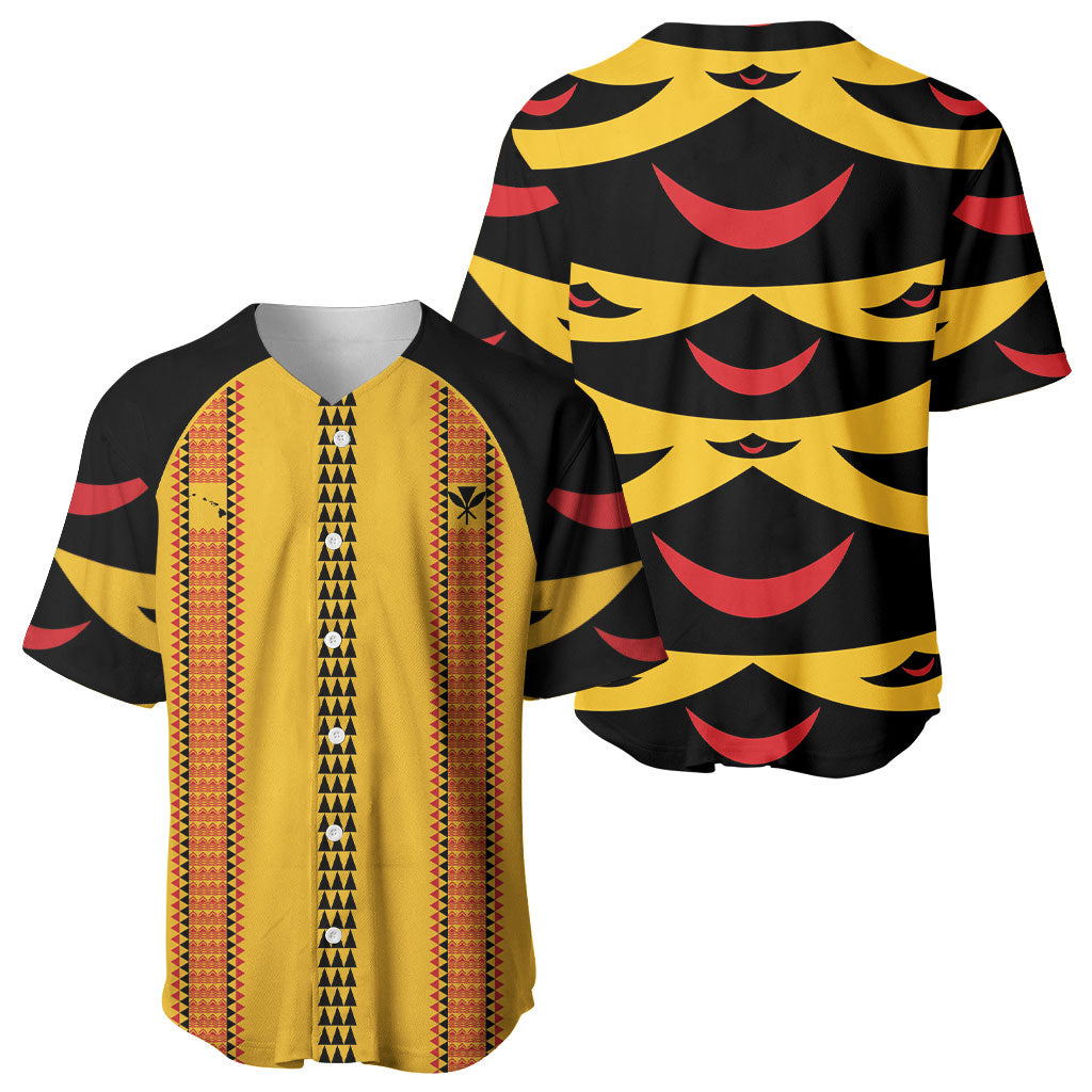 Hawaii Ahu Ula Inspired Baseball Jersey Yellow Version LT05 - Polynesian Pride