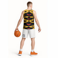 Hawaii Ahu Ula Inspired Basketball Jersey Yellow Version LT05 - Polynesian Pride