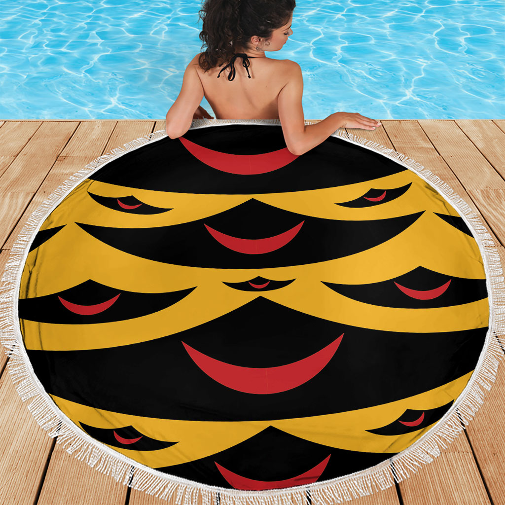 Hawaii Ahu Ula Inspired Beach Blanket Yellow Version LT05 - Polynesian Pride