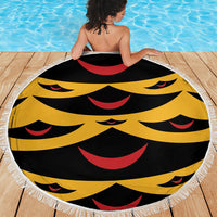 Hawaii Ahu Ula Inspired Beach Blanket Yellow Version LT05 - Polynesian Pride