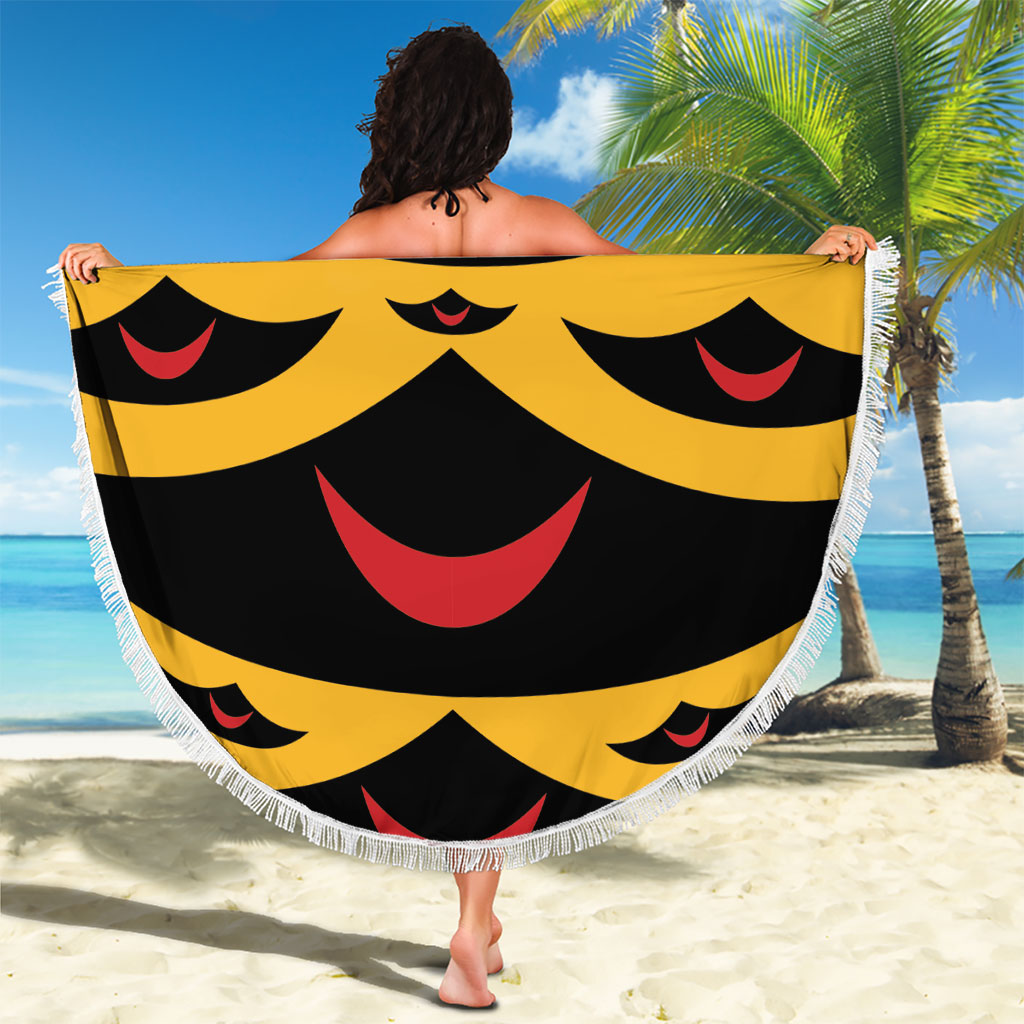Hawaii Ahu Ula Inspired Beach Blanket Yellow Version LT05 - Polynesian Pride