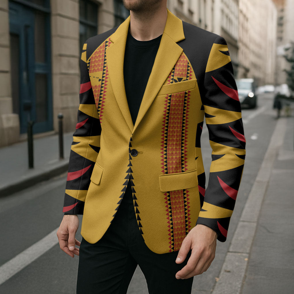 Hawaii Ahu Ula Inspired Blazer Yellow Version LT05 - Polynesian Pride