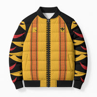 Hawaii Ahu Ula Inspired Bomber Puffer Jacket Yellow Version LT05 Unisex Yellow - Polynesian Pride