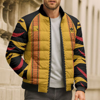 Hawaii Ahu Ula Inspired Bomber Puffer Jacket Yellow Version LT05 - Polynesian Pride