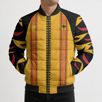 Hawaii Ahu Ula Inspired Bomber Puffer Jacket Yellow Version LT05 - Polynesian Pride