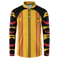 Hawaii Ahu Ula Inspired Button Sweatshirt Yellow Version LT05 Yellow - Polynesian Pride