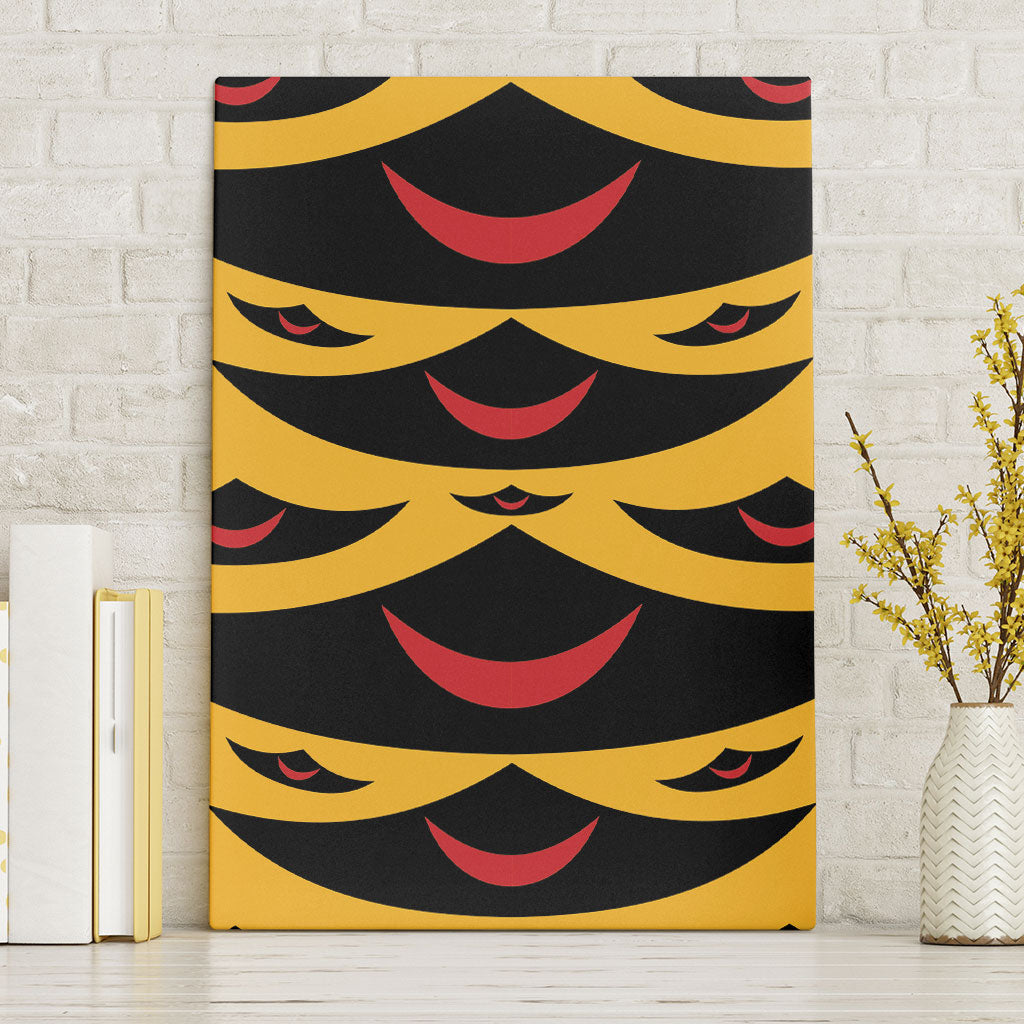 Hawaii Ahu Ula Inspired Canvas Wall Art Yellow Version LT05 Without Frame Yellow - Polynesian Pride