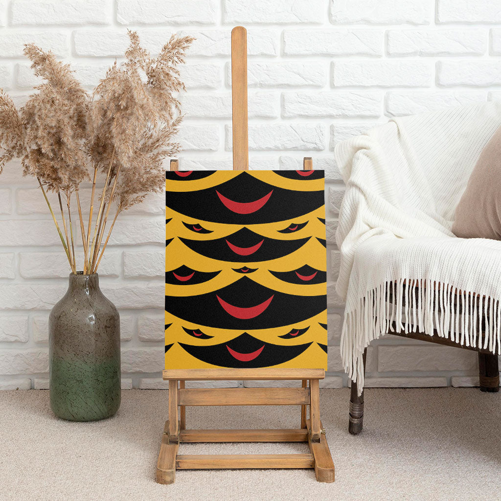 Hawaii Ahu Ula Inspired Canvas Wall Art Yellow Version LT05 - Polynesian Pride
