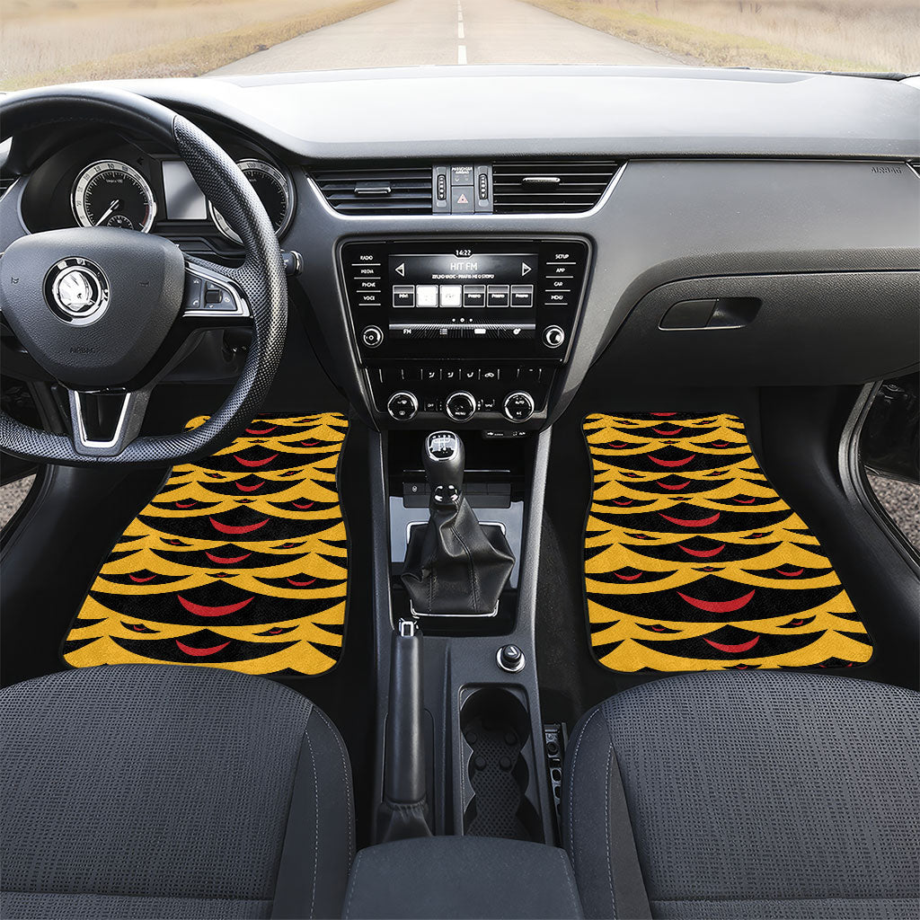 Hawaii Ahu Ula Inspired Car Mats Yellow Version LT05 Set 2pcs - Front Yellow - Polynesian Pride