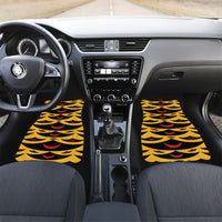Hawaii Ahu Ula Inspired Car Mats Yellow Version LT05 Set 2pcs - Front Yellow - Polynesian Pride