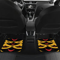 Hawaii Ahu Ula Inspired Car Mats Yellow Version LT05 Set 2pcs - Back Yellow - Polynesian Pride
