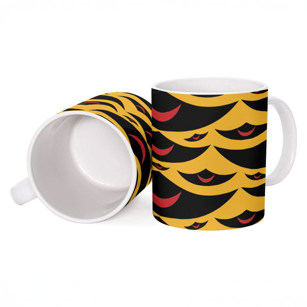 Hawaii Ahu Ula Inspired Ceramic Mug Yellow Version LT05 - Polynesian Pride