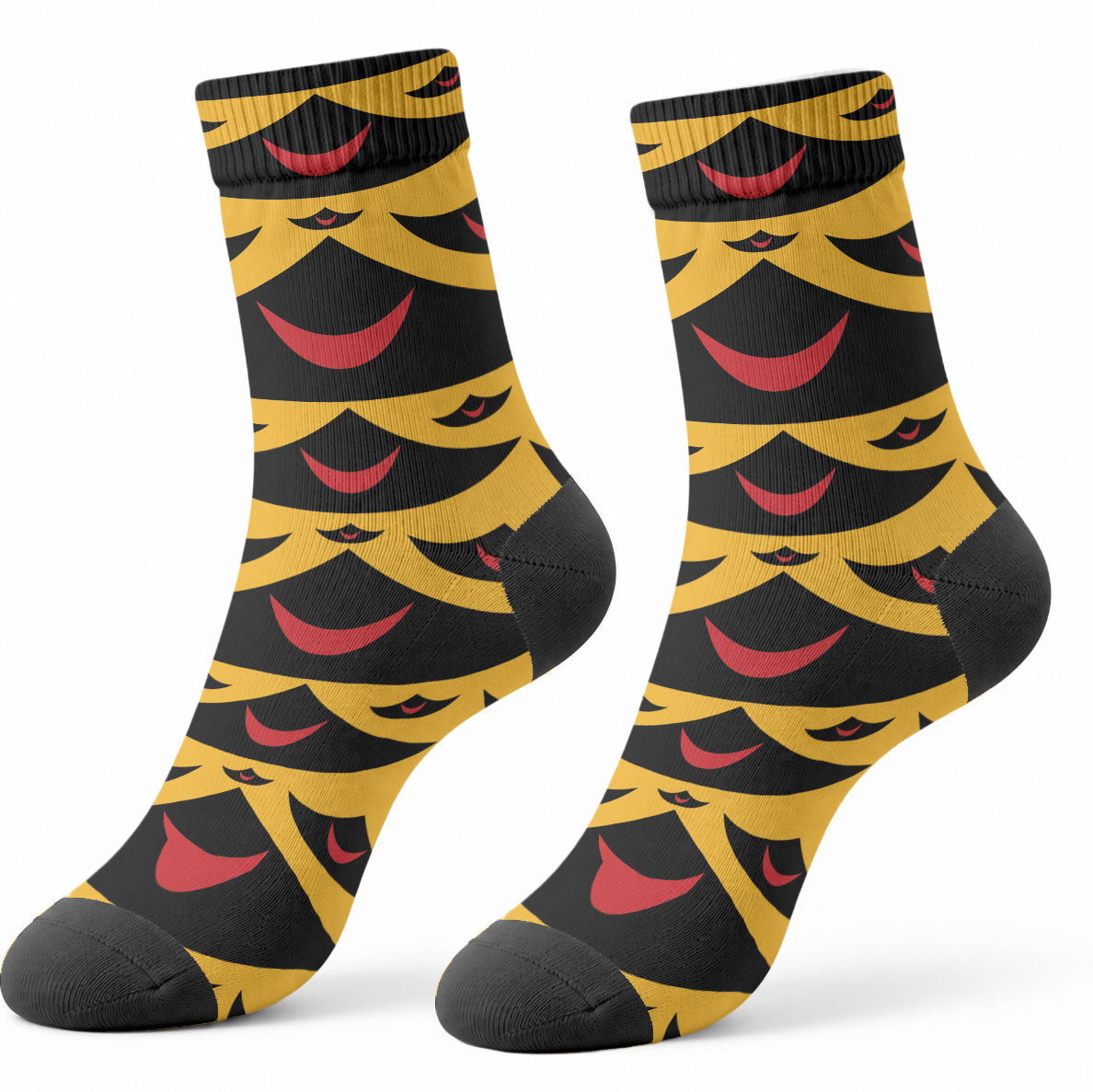 Hawaii Ahu Ula Inspired Crew Socks Yellow Version LT05 - Polynesian Pride
