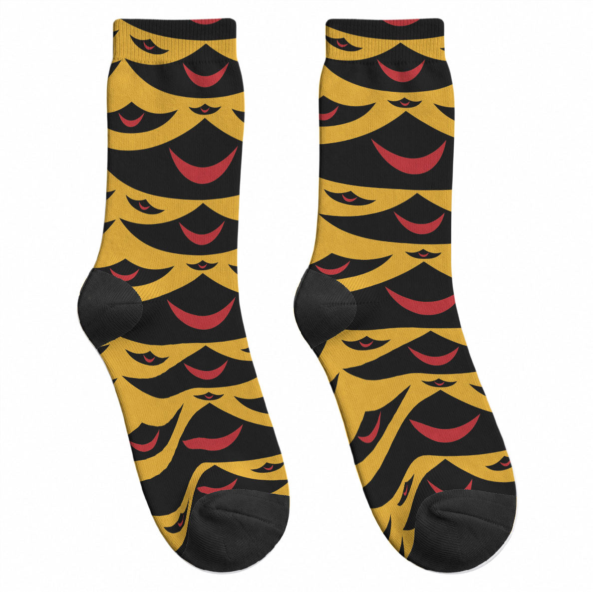 Hawaii Ahu Ula Inspired Crew Socks Yellow Version LT05 - Polynesian Pride