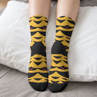 Hawaii Ahu Ula Inspired Crew Socks Yellow Version LT05 - Polynesian Pride
