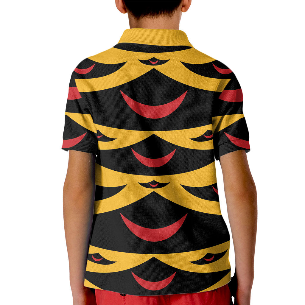 Hawaii Ahu Ula Inspired Kid Polo Shirt Yellow Version LT05 - Polynesian Pride